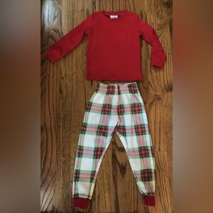 Blossom Blanks Boutique Christmas Holiday pajama set red plaid pj’s Boy’s 2T